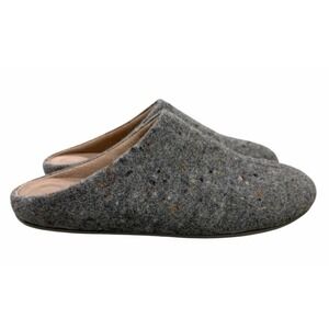 Fitflop Chrissie Speckle Steel Gray Felt & Wool Slippers Women's Size 11